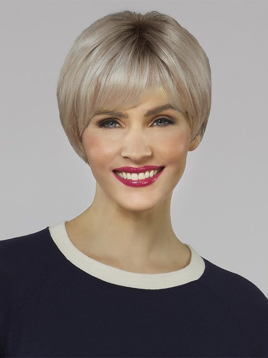 Softly Short Layers Straight Synthetic Wigs With Bangs By imwigs