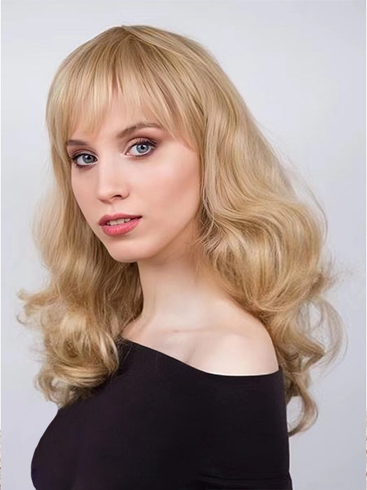 Wavy synthetic outlet wig