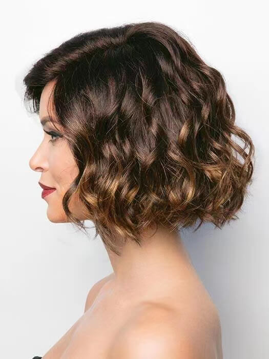 Short curly bob best sale wigs