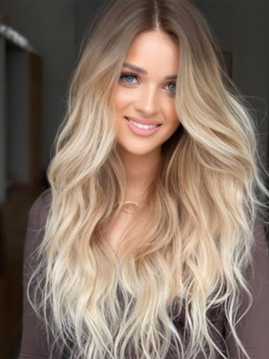 Ombre Blonde outlets Full Wig