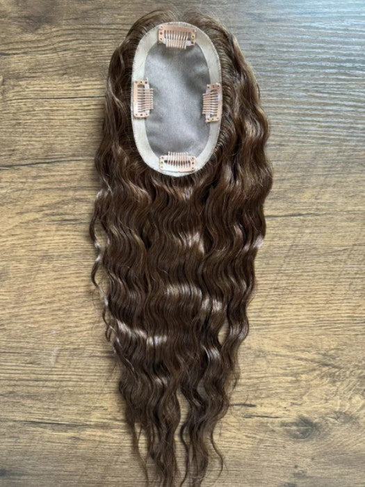 3''×5'' Mono Top Virgin Human Hair Topper 100% Full Hand Tied By imwigs®