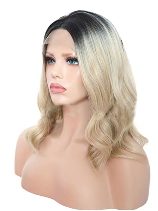 Pretty Wavy Lace Front Synthetic Wig By imwigs®