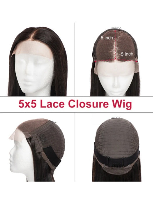 Attractive Long Straight Wigs 100% Human Hair Lace Front Wigs By imwigs®