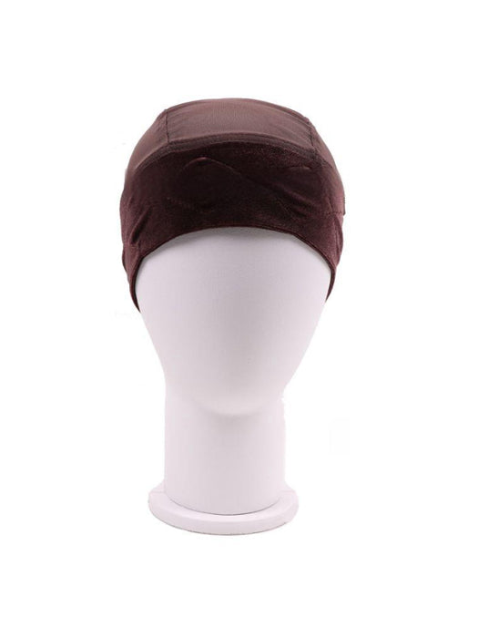 All-in-one Velvet Headband Cap with Elastic Adjustable Velcro By imwigs®