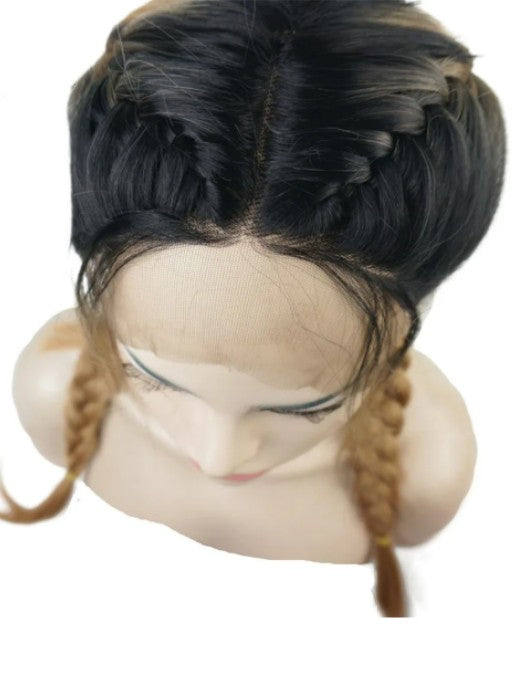 Braided Wig Ombre Hair Lace Front Synthetic Wig imwigs®