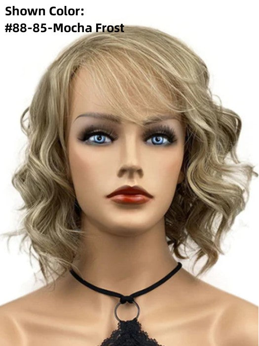 Chin Length Wavy Blonde Synthetic Wigs By imwigs®