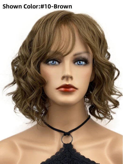 Chin Length Wavy Blonde Synthetic Wigs By imwigs®