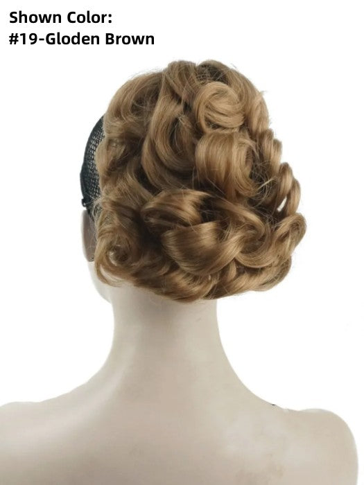 Claw Clip Ponytail Short Curly Hair Extension Synthetic Hairpiece