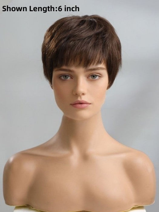 Elle Straight 100% Human Hair with Bangs By imwigs®