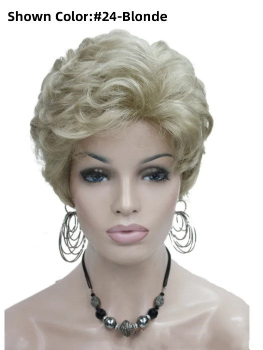 Fluffy Naturally Curly Short Synthetic Wig By imwigs®