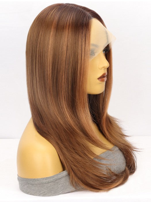 Long Layered Straight Lace Frontal Synthetic Wigs By imwigs®