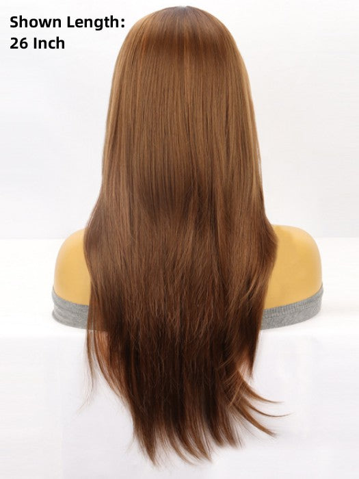 Long Layered Straight Lace Frontal Synthetic Wigs By imwigs®