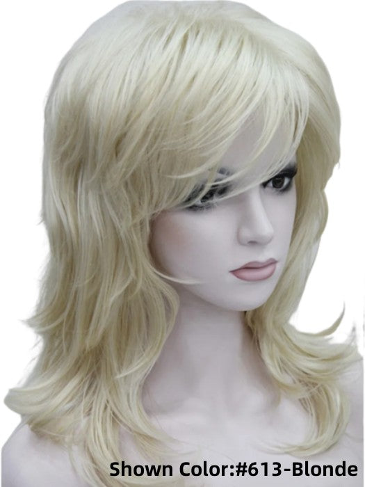 Medium Length Wavy Layered Synthetic Hair Wig By imwigs®