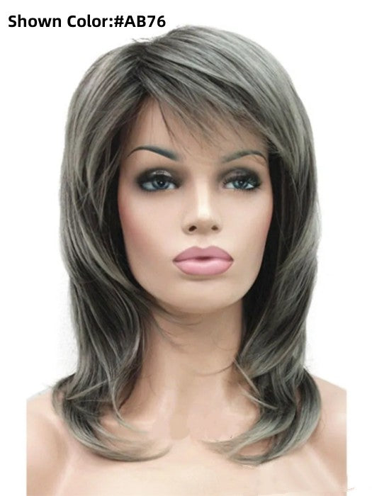 Medium Length Wavy Layered Synthetic Hair Wig By imwigs®