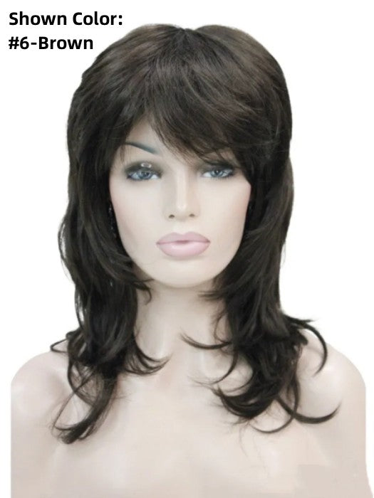 Medium Length Wavy Layered Synthetic Hair Wig By imwigs®