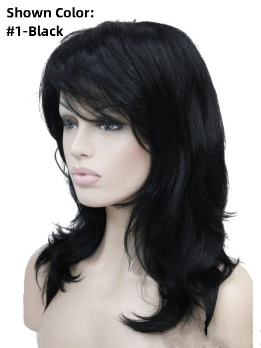 Medium Length Wavy Layered Synthetic Hair Wig By imwigs®