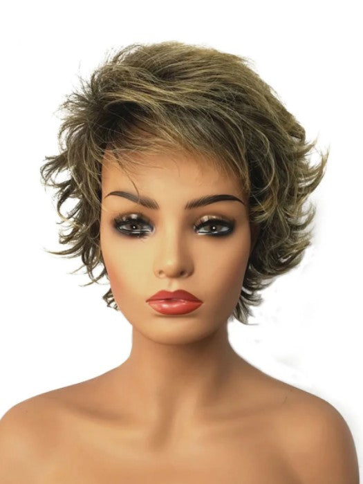 Natural Hair Pixie Cut Short Layered Synthetic Wigs By imwigs®