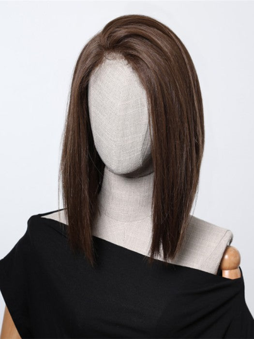 Shoulder Length Straight Bob Rooted 13 "×6＂Lace Frontal Synthetic Wigs By imwigs®