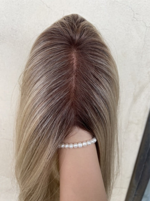 Silky Smooth 14 Inch Straight Rooted Synthetic Toppers By imwigs®