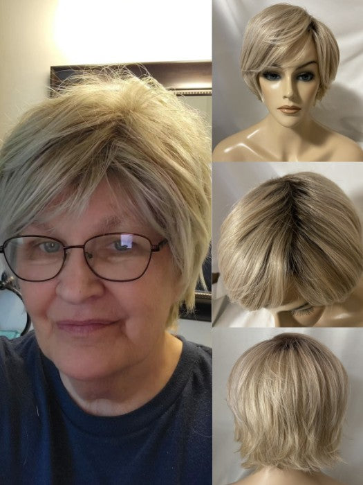 Soft Short Layered Straight Synthetic Wig By imwigs®