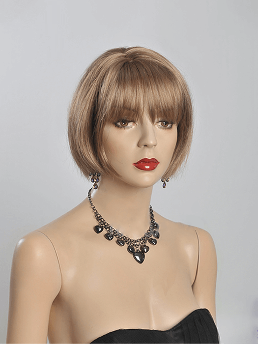 Chin Length Straight Bob Blonde Wig Synthetic Wigs By imwigs®
