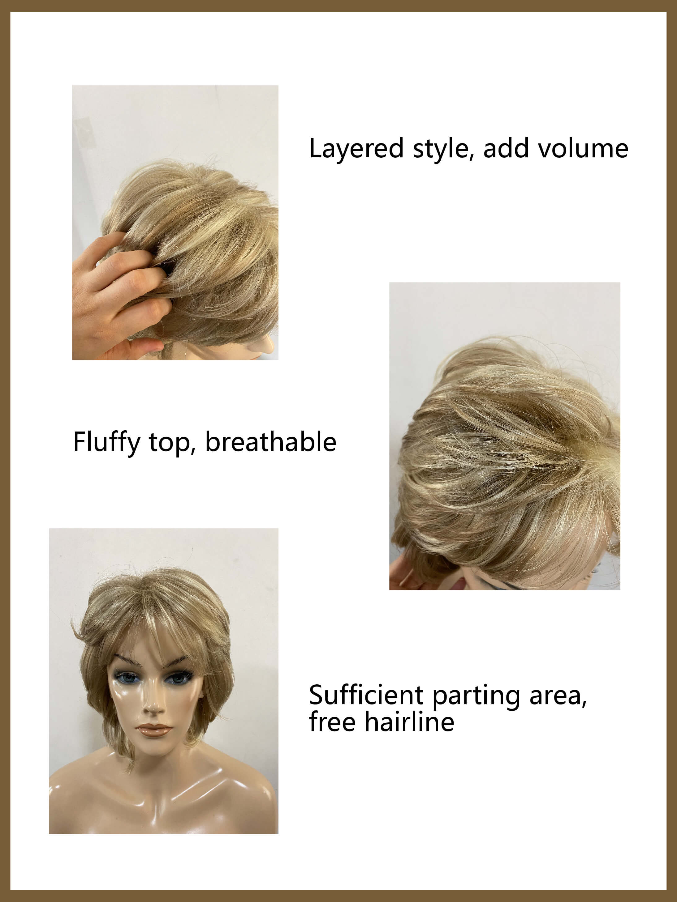 Shoulder Length Layered Synthetic Wigs With Bangs By imwigs