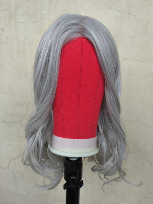 Salt & Pepper Long Wavy Lace Front Synthetic Wigs By imwigs®