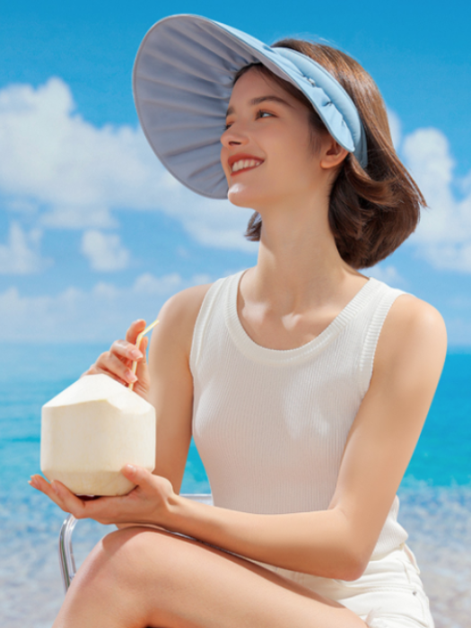 Chapeaux de soleil pour femmes, Protection UV, pare-soleil, chapeaux d'été à large bord