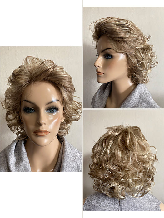 Short curly synthetic clearance wigs