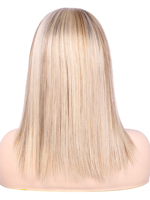 Perruques tendance longues couches droites 100 % cheveux humains Remy ((nouées à la main) par imwigs®