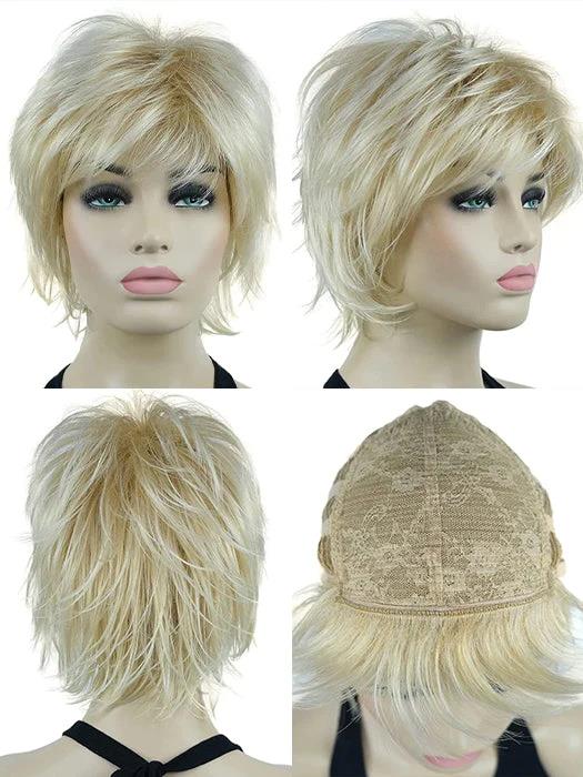 Short layered blonde deals wig