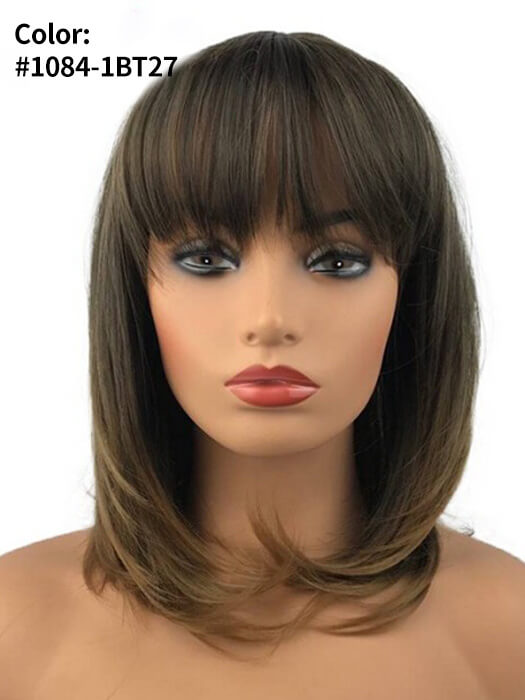 Middle Length Layered Wigs Shag Hairstyle Capless Synthetic Wigs By im