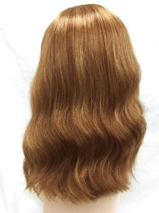 Smooth Long Body Wavy Synthetic Wig With Bangs Mono Top By imwigs